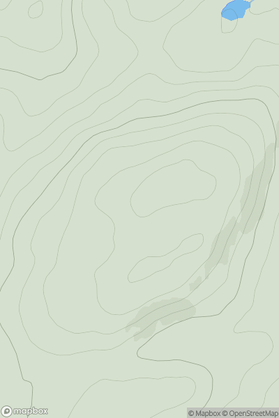 Thumbnail image for Creagan Mor [Killilan to Inverness] showing contour plot for surrounding peak